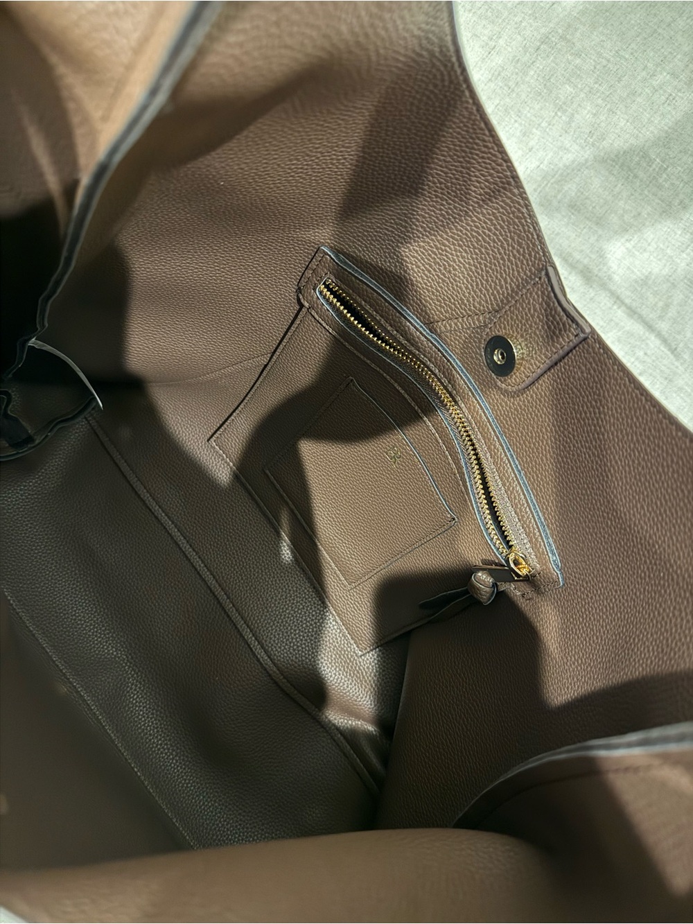 Vegan Leather Slouchy Tote - Picture 6 of 6